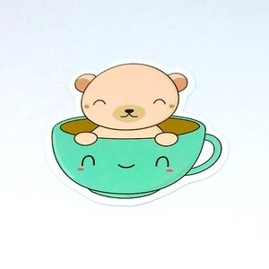 Cute Bear Kawaii Cute Single Decor Waterproof Accent Sticker